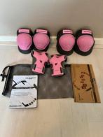 Nijdam schaatsen knie/pols bescherm set roze grijs kind S, Ophalen, Gebruikt, Kinderen