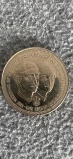 Isle of Man 1 Crown 1981 Royal Wedding Charles & Diana, Ophalen of Verzenden, Overige landen, Losse munt