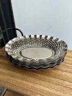 Vintage bistro broodmandjes RVS 10x, Ophalen of Verzenden, Overige materialen