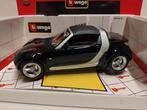 Smart Roadster incl dak zwart Bburago metal 1:18 KRD, Hobby en Vrije tijd, Modelauto's | 1:18, Ophalen of Verzenden, Zo goed als nieuw