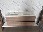 Badkamermeubel 120cm - grijs eiken- keramische wastafel, 100 tot 150 cm, Wltradingnl@outlook.com, Nieuw, Ophalen of Verzenden