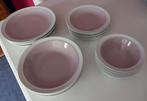 Mooi Engels servies: Johnson Bros Satin Blush, roze met wit, Huis en Inrichting, Keuken | Servies, Ophalen, Zo goed als nieuw