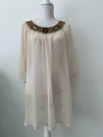 Mooie beige blouse/ tuniek maat 36!, Verzenden, Zo goed als nieuw, Maat 36 (S), Beige