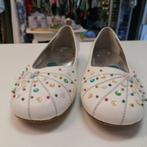 Invito wit leren ballerina schoenen + steentjes 40 nr 39314, ., Wit, Zo goed als nieuw, Invito