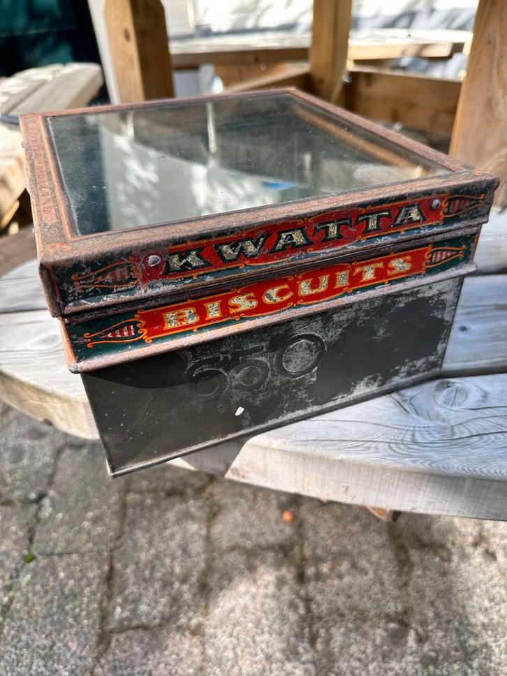 Jamin Blik Kwatta Biscuits Vensters, Antiek en Kunst, Curiosa en Brocante, Ophalen of Verzenden