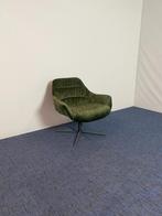4 x Fauteuil Trendline Ally, donkergroen, zwart frame, Ophalen, Gebruikt, Minder dan 75 cm, Stof