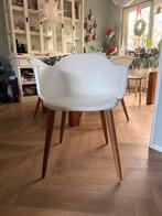 Eetkamer stoelen, Huis en Inrichting, Ophalen, Kunststof, Gebruikt, Wit