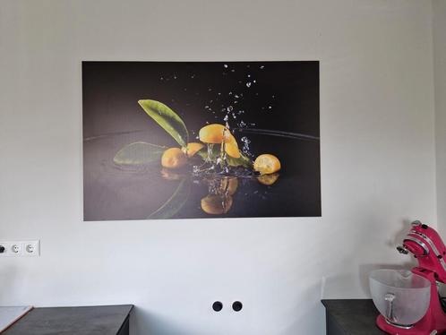 Super helder schilderij Splashing Lemons, 120x80, Xi Art, Antiek en Kunst, Kunst | Schilderijen | Modern, Ophalen of Verzenden