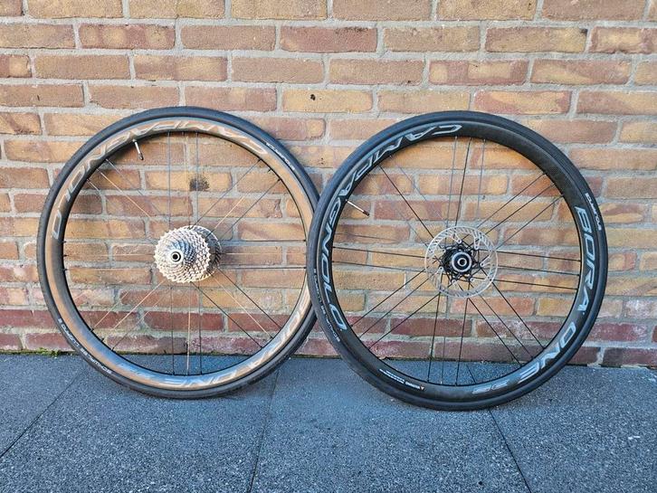 Campagnolo Bora One 35 carbon wielset. Disc, Fietsen en Brommers, Fietsonderdelen, Zo goed als nieuw, Racefiets, Wiel, Ophalen of Verzenden