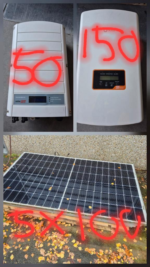 OPRUIMING! Solis 8K&SE 7K omvormer & 5 Autarco 375wp panelen, Doe-het-zelf en Verbouw, Zonnepanelen en Toebehoren, Zo goed als nieuw