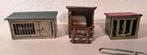 3 oude loden dierenhokken Brittains Engeland, Ophalen of Verzenden