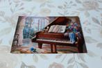 Postkaart - Prachtige Piano, Bloemen, getekend, Rusland, Verzenden, 1980 tot heden, Ongelopen, Muziek