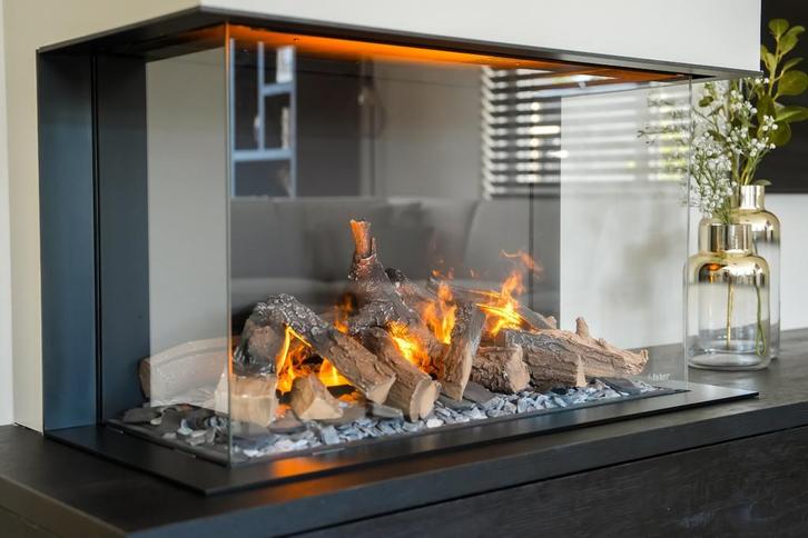 Onderhoud waterdamphaarden Faber en Dimplex, Huis en Inrichting, Haarden, Gebruikt, Elektrische haard, Ophalen