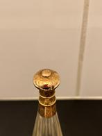 Parfumflesje met 14 Karaat Gouden Dop 11,5cm, Ophalen of Verzenden, Goud