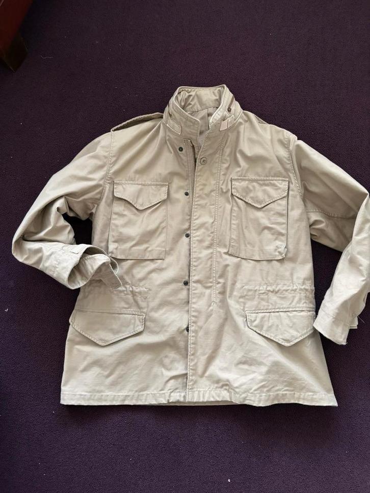 Alpha Industries M-65  veldjas in khaki, Kleding | Heren, Jassen | Winter, Gedragen, Maat 52/54 (L), Beige, Ophalen of Verzenden