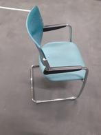 8 Stoelen 25- euro per stuk, Ophalen, Blauw, Zo goed als nieuw, Metaal