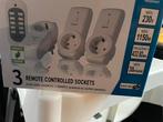 Draadloos stopcontactset Eurodomest + afstandsbediening, Ophalen, Zo goed als nieuw, Wit