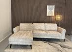 Hoekbank - Beige - Velvet - Nette Staat, Ophalen of Verzenden, Zo goed als nieuw, 150 cm of meer, Vierpersoons of meer