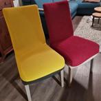 8 Stoel overtrekken. 4 rood + 4 geel . Samen 10€ . Nieuw !, Huis en Inrichting, Stoelen, Ophalen, Nieuw, Overige kleuren, Vijf, Zes of meer stoelen