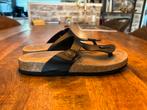 Comfy teenslippers leer maat 40, Slippers, Zwart, Nieuw, Ophalen of Verzenden