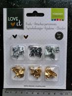 BRADS SPLITPENNEN HARTJES VAESSEN CREATIVE, Ophalen of Verzenden, Nieuw, Versiering of Embellishment