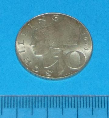 Oostenrijk - 10 schilling 1970 - zilver beschikbaar voor biedingen