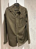 Overhemd groen maat L (valt ruim), Ophalen of Verzenden, Zo goed als nieuw, Groen, Halswijdte 43/44 (XL)