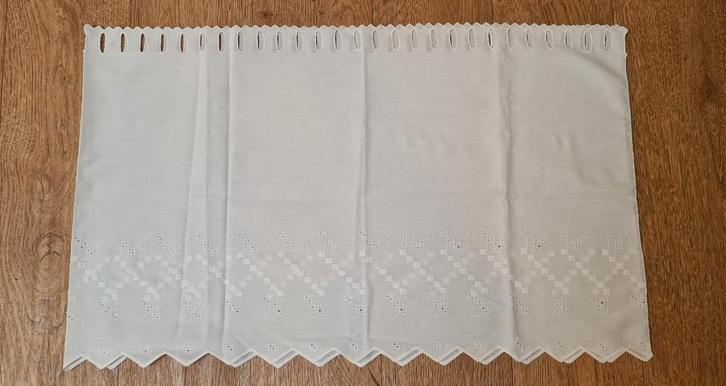 Valletjes - Gordijntjes, Huis en Inrichting, Stoffering | Gordijnen en Lamellen, Zo goed als nieuw, Minder dan 100 cm, 100 tot 150 cm