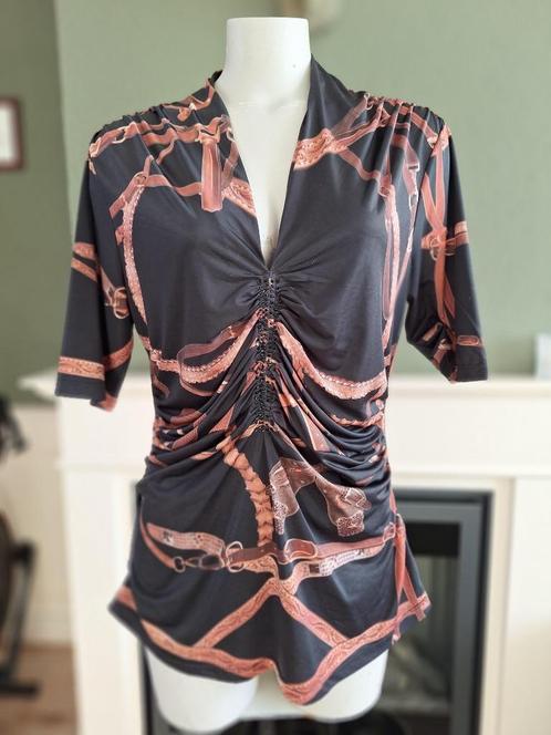 Etoile du Monde top 5 XL 42 riem gratis verz in NL, Kleding | Dames, Tops, Gedragen, Maat 42/44 (L), Zwart, Korte mouw, Verzenden