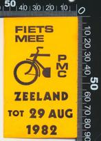 Sticker: Fiets Mee 1982 - Zeeland, Verzenden, Zo goed als nieuw, Bedrijf of Vereniging