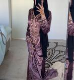 Fluweel Kaftan Galajurk met Riem, Maat 38/40 (M), Galajurk, Paars, Ophalen of Verzenden