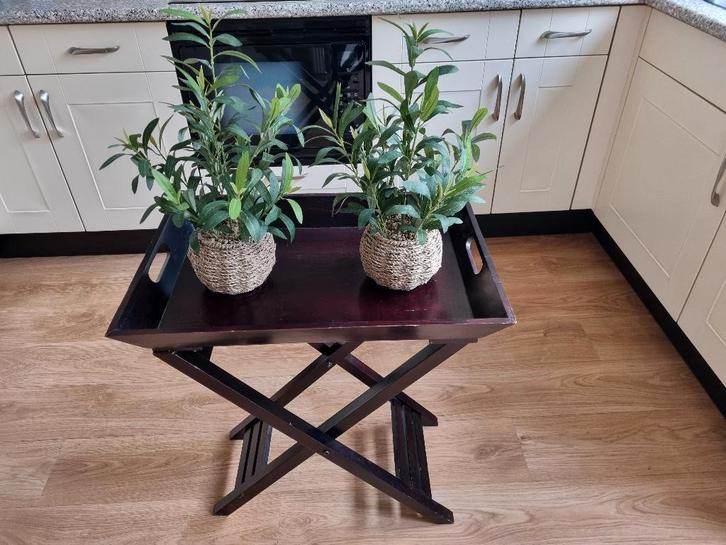 butler tray met kleine beschadiging, Huis en Inrichting, Woonaccessoires | Dienbladen, Gebruikt, Hout, Rechthoekig, Ophalen