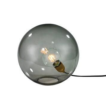 Glazen bol lamp, Karwei Finn, Huis en Inrichting, Lampen | Vloerlampen, Zo goed als nieuw, Minder dan 100 cm, Glas, Ophalen of Verzenden