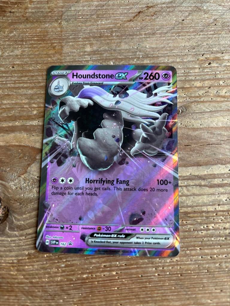 Houndoom ex Pokémon Promo Kaart, Ophalen of Verzenden, Zo goed als nieuw, Losse kaart, Foil
