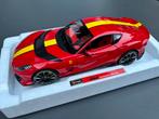 Ferrari 812 Competizione red Burago Signiture 1:18 ! C4F, Burago Signiture, ., Nieuw, Ophalen of Verzenden