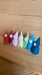 Zomer regenboog kabouter familie de prijs is vanaf € 5,00, Verzenden, Nieuw, Figuurtje(s), Wolvilt