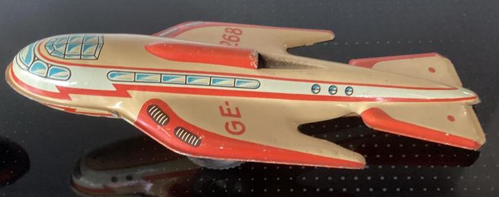 Technofix blikken Space Ship GE 268 ,US-Zone Germany,Mooi!, Antiek en Kunst, Antiek | Speelgoed, Ophalen