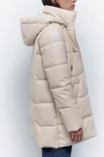 Zara pufferjack XS Leatherlook wit creme, Kleding | Dames, Jassen | Winter, Nieuw, Zara, Maat 34 (XS) of kleiner, Wit