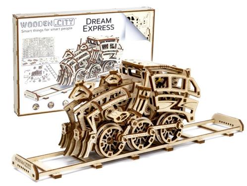 3D Houten Puzzel Dream Express - DIY Wood Puzzles, Hobby en Vrije tijd, Denksport en Puzzels, Nieuw, Rubik's of 3D-puzzel, Minder dan 500 stukjes