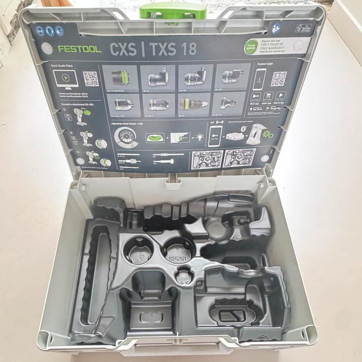 Festool Systainer SYS3 M 187 met Inlay TXS 18 - Nieuw!, Doe-het-zelf en Verbouw, Gereedschap | Boormachines, Nieuw, Overige typen