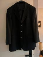 Vintage zwarte heren blazer colbert kostuum manchetknopen XL, Ophalen of Verzenden, Zo goed als nieuw, Maat 56/58 (XL), Zwart