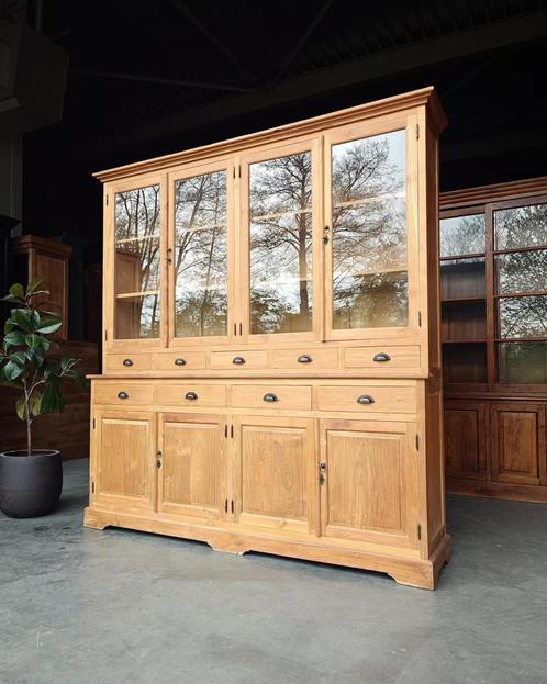 XL Vitrinekast | Teak Buffetkast | Winkelkast #1865, Huis en Inrichting, Kasten | Vitrinekasten, 200 cm of meer, 200 cm of meer
