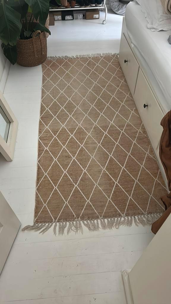 Fair trade kleed, Huis en Inrichting, Stoffering | Tapijten en Kleden, Zo goed als nieuw, Rechthoekig, Ophalen