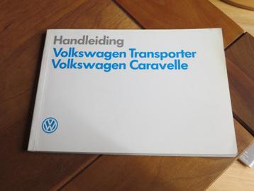 Instructieboek Volkswagen Transporter T3, VW Caravelle 1989 beschikbaar voor biedingen