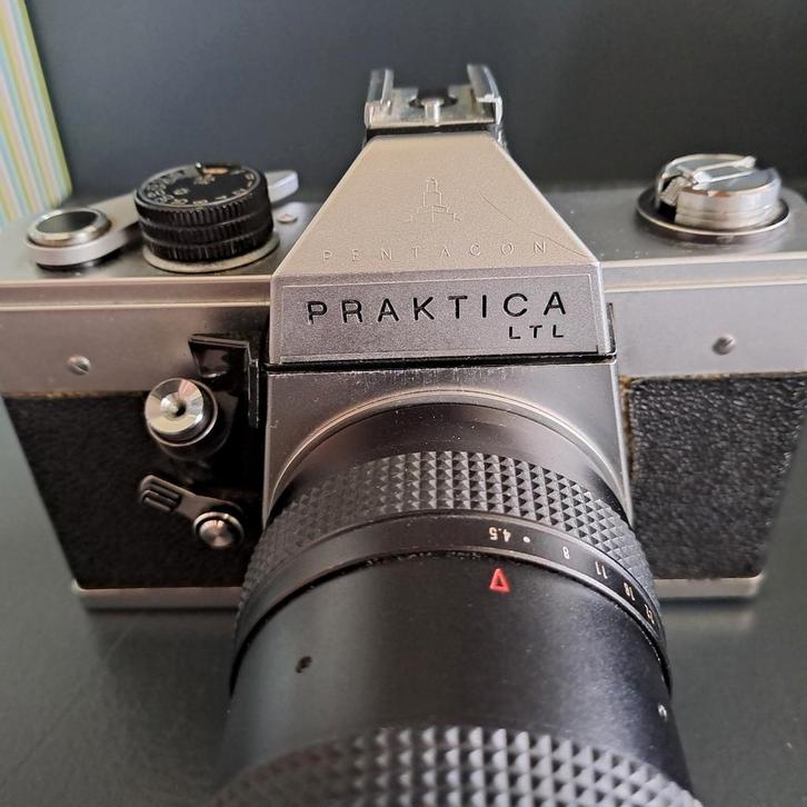Praktica LTL ,Pentacon lens, Audio, Tv en Foto, Fotocamera's Analoog, Gebruikt, Spiegelreflex, Overige Merken, Ophalen of Verzenden