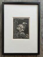 Jan Mankes 1889-1920 /Originele Heliogravure Nestkuiken 1923, Antiek en Kunst, Kunst | Etsen en Gravures, Ophalen of Verzenden