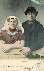 ZEELAND – Vrouw en man in Zeeuwse klederdracht 1904 (VK375), Ophalen of Verzenden, Voor 1920, Gelopen, Klederdracht