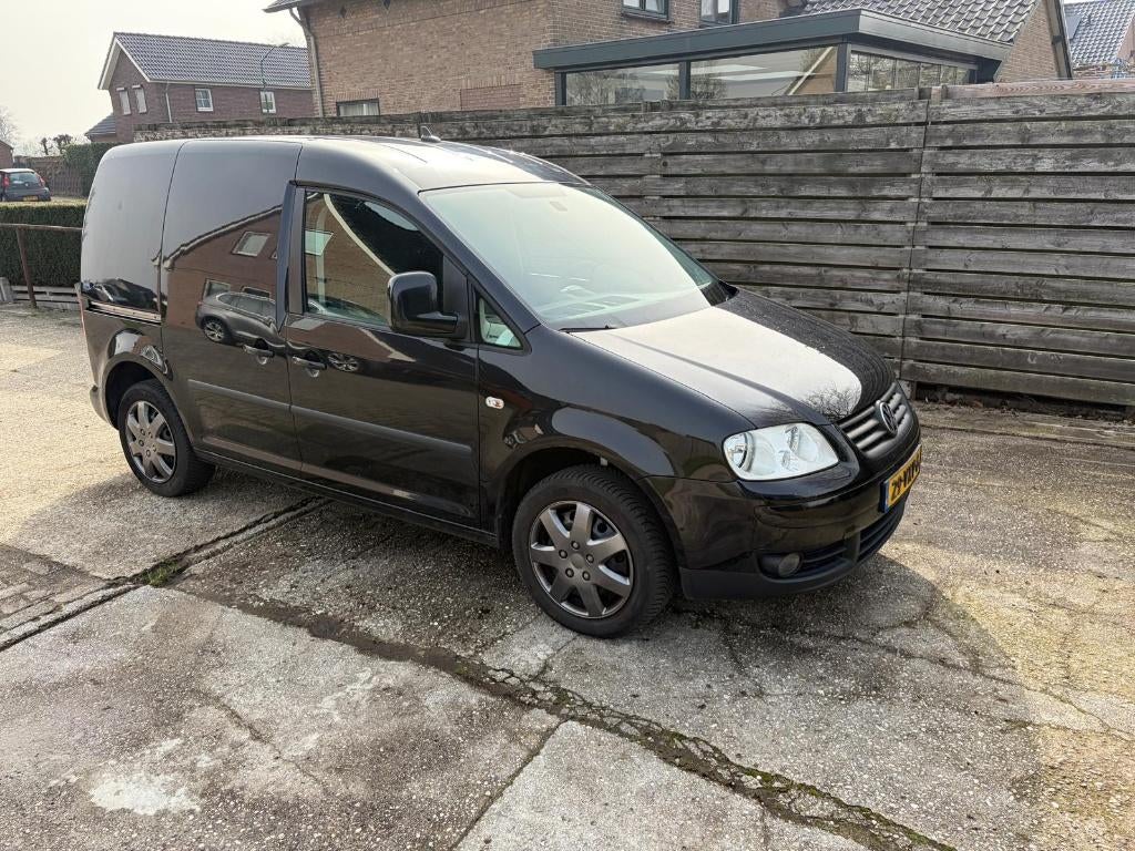 Volkswagen Caddy 1.9 TDI 77KW Bestel AUT 2009, Auto's, 4 cilinders, Volkswagen, Parkeersensor, Zwart