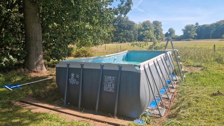 Intex Zwembad 274 x 549 x 132 met zandfilterpomp, Tuin en Terras, Zwembaden, Gebruikt, Opzetzwembad, 120 cm of meer, 400 cm of meer