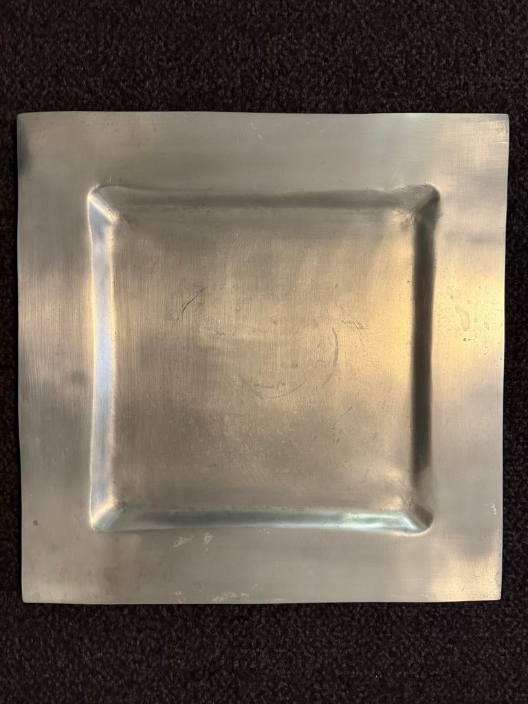 Decoratieve RVS Schaal 40x40 cm - Pronkstuk voor Thuis, Huis en Inrichting, Woonaccessoires | Schalen en Manden, Zo goed als nieuw